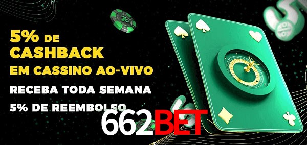 Promoções do cassino ao Vivo 662Bet